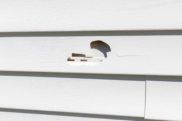 White Vinyl Siding Repair in Los Gatos